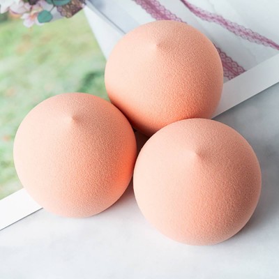 Newest Design Fart Peach Super Soft Become Larger After Water Pink Makeup Beauty Cosmetic Blender Sponge Puff